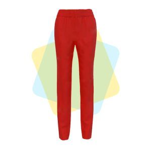 Медицинские брюки женские, красные, 40-54 размер