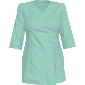 Медична блуза жіноча, ніжно-зелена, розміри 40-56