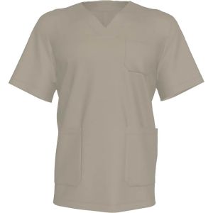 Медицинская блуза мужская, бежевая, размеры 46-48