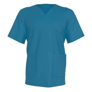 Медицинская блуза мужская, бирюзовая, размеры 48-52