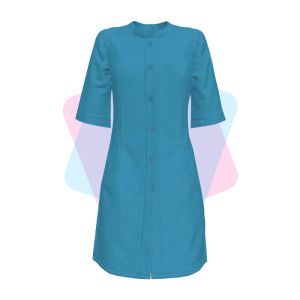 Медицинский халат женский, светло-голубой, 40-60 размер