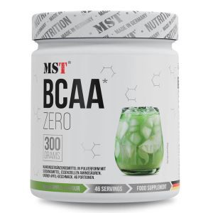 Амінокислоти BCAA Zero, 46 порцій, 300 г, зі смаком зеленого яблука, MST