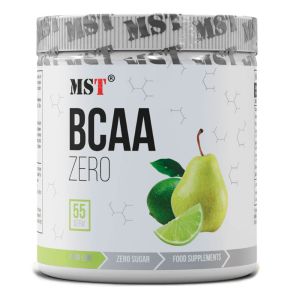 Амінокислоти BCAA Zero, 55 порцій, 330 г, зі смаком груші та лайма, MST