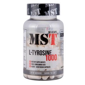 Амінокислота L-тирозин, 90 веганських капсул, 500 мг, MST