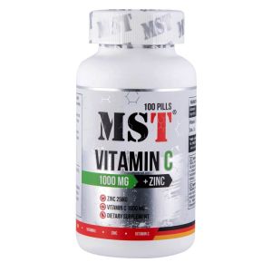 Витамин С 1000 мг + Цинк хелат, 100 таблеток, MST