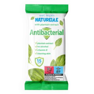 Влажные антибактериальные салфетки, 48 шт., Naturelle