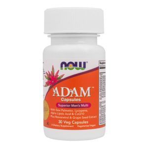 Мультивітамінний комплекс для чоловіків ADAM, 30 капсул, NOW Foods