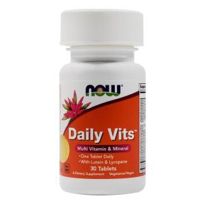 Мультивитамины и минералы "Daily Vits", 30 таблеток, NOW Foods