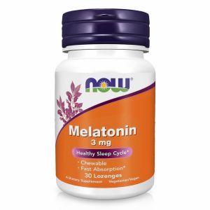 Мелатонин, 3 мг, 30 капсул, Now Foods