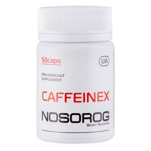 Caffeineх (Кофеин), 50 капсул, 200 мг, Nosorog