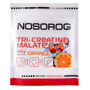 Креатин малат, 300 г, апельсиновий смак, Nosorog