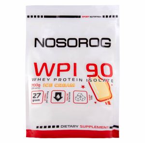 Сироватковий протеїн (ізолят) WPI 90, 700 г, зі смаком морозива, Nosorog