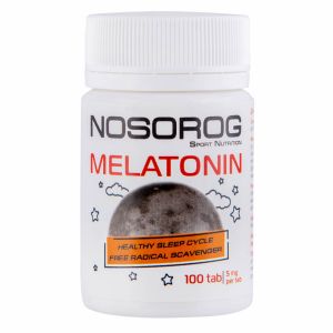 Мелатонін, 5 мг, 100 таблеток, Nosorog