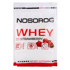 Сироватковий протеїн WHEY, 1 кг, полуничний смак, Nosorog