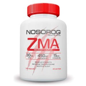 ZMA (цинк, магній, В6), 120 капсул, Nosorog