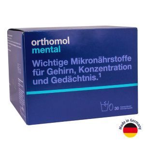 Orthomol Mental для активизации мозговой деятельности и ЦНС, Orthomol