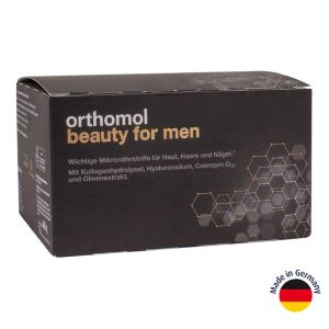 Orthomol Beauty for men new мужской витаминный комплекс для кожи, ногтей и волос (питьевая бутылочка), Orthomol