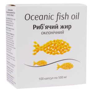 Риб'ячий жир океанічний 500 мг, блістер 100 капсул, Orlando