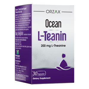 L-теанін, Ocean L-Teanin, 200 мг, 30 капсул, Orzax