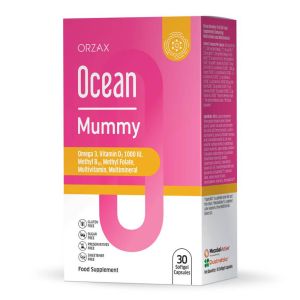 Витаминный комплекс для беременных Ocean Mummy Omega 3, 30 капсул, Orzax