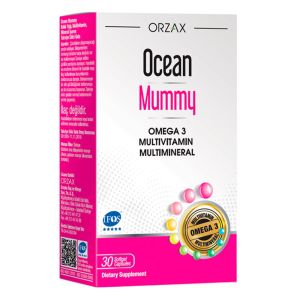 Вітамінний комплекс для вагітних Ocean Mummy Omega 3, 30 капсул, Orzax
