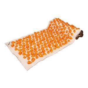 Масажний килимок із камінчиками DECO-Cluny, 140х40 см, помаранчевий