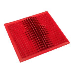 Коврик от плоскостопия, резиновый "WAVE", 260х260 мм, красный