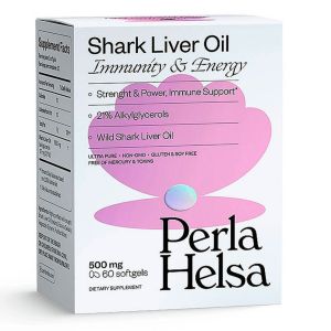 Акулий жир с алкилглицеролами, 500 мг, 60 капсул, Perla Helsa
