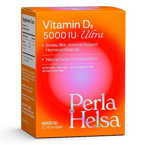Вітамін Д3 Ultra, 5000 МО, 30 мг, 60 капсул, Perla Helsa