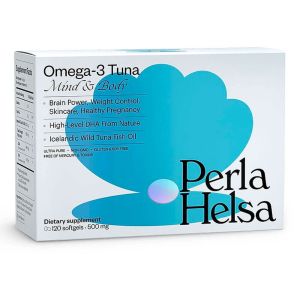 Омега-3 из тунца с DHA-формулой, 500 мг, 120 капсул, Perla Helsa