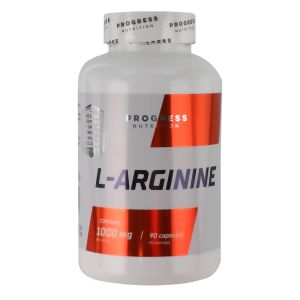 L-аргинин, 90 капсул, Progress Nutrition