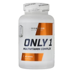 Мультивітамінний комплекс Only 1, 60 таблеток, Progress Nutrition
