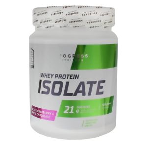 Ізолят сироваткового протеїну Whey Protein Isolate, 500 г, чорна малина / білий шоколад, Progress Nutrition