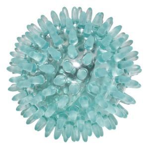 Масажний м'ячик Ridni Relax, діаметр 8 см, прозоро-блакитний