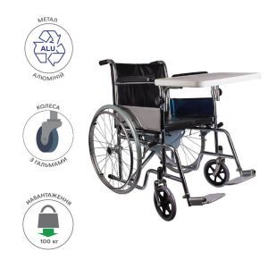 Инвалидная коляска с туалетом Ridni Drive KJT702B