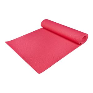 Килимок для йоги та фітнесу, 6 мм x 60 см х 183 см, рожевий, ПВХ, Ridni Relax