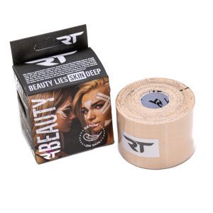 Кинезиотейп для лица REA TAPE Beauty, 5 м х 5 см, бежевый