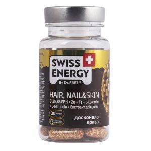 Вітаміни в капсулах Hair, Nail & Skin № 30, Swiss Energy