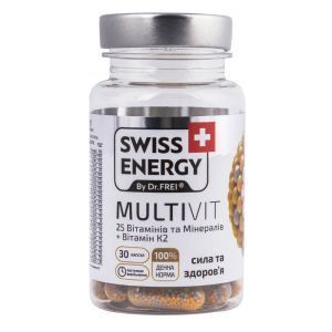 Витамины в капсулах MultiVit № 30, Swiss Energy