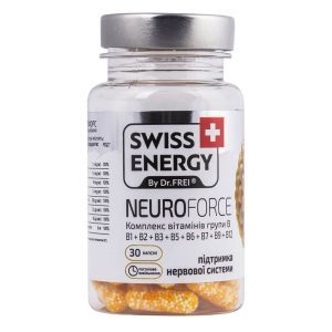 Витамин B Neuroforce №30, Swiss Energy