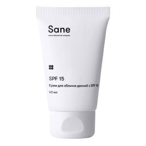 Крем для обличчя денний, SPF 15, 40 мл, Sane