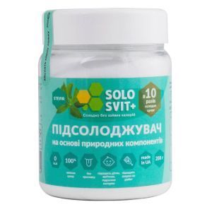 Підсолоджувач СолоСвіт Stevia+, 200 г