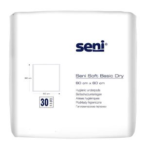 Гігієнічні пелюшки Seni Soft Basic Dry, 60x60, 30 шт.