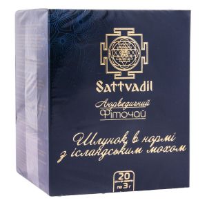 Дієтична добавка фіточай Шлунок в нормі з ісландським мохом, Sattvadil