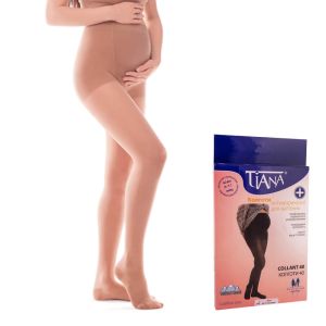 Колготки компрессионные для беременных профилактические, 8-11 мм рт.ст., бежевые, Tiana 945