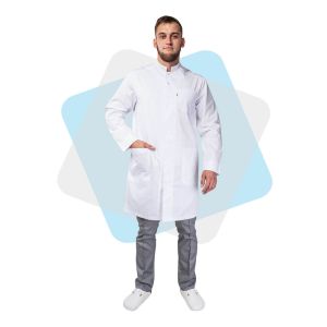 Медичний халат чоловічий "Осло", білий