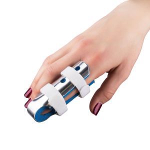 Ортез-шина для фаланги пальца руки с фиксацией, тип 502, двухсторонний, металлический, Торос-Груп