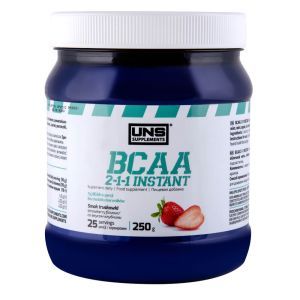Аминокислотный комплекс BCAA 2:1:1 INSTANT, 250 г, со вкусом клубники, UNS 