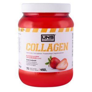 Колаген, COLLAGEN PLUS, 450 г, зі смаком полуниці, UNS