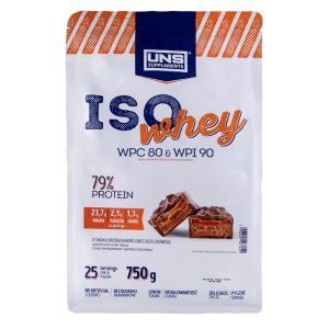 Ізолят сироваткового протеїну Iso Whey, 750 г, зі смаком снікерса, UNS